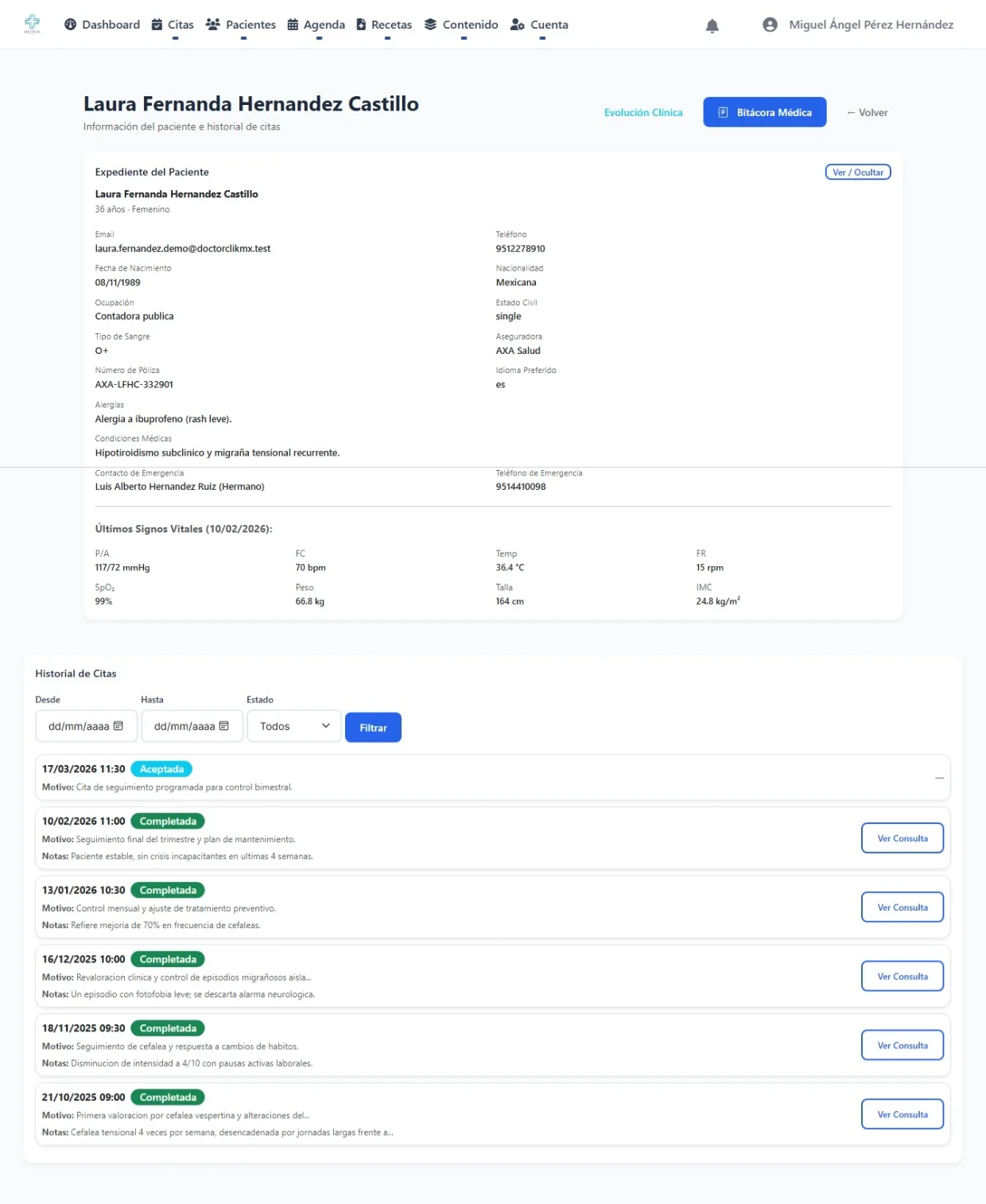 Expediente clinico digital